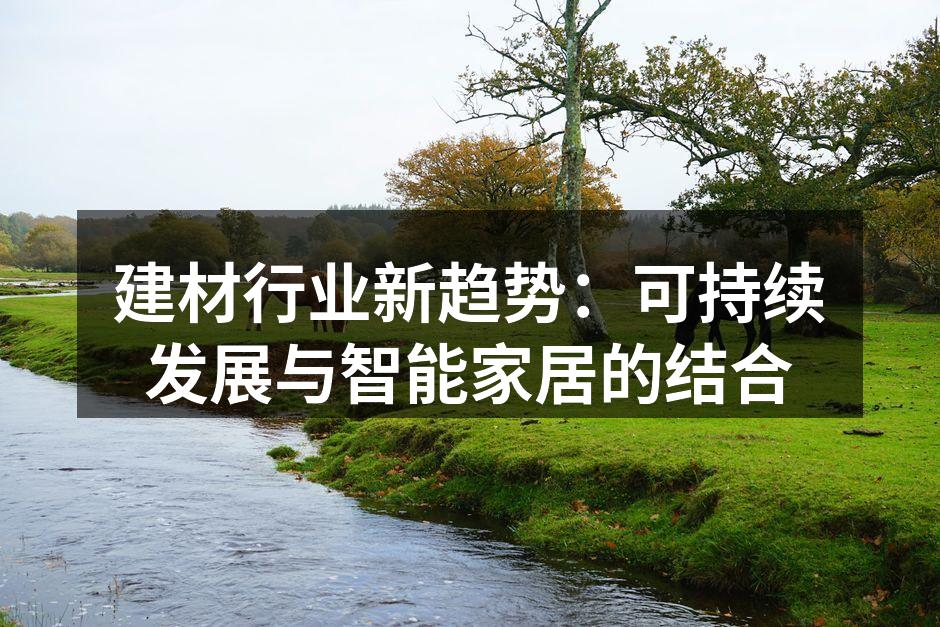 现代家居与环保建材的完美结合